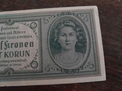 5 korun 1940 protektorát — foto 3