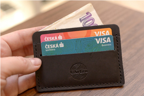 Card-holder Slim. Kůže "Kaiser" černá — foto 2