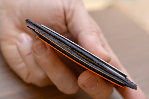 Card-holder Slim. Kůže "Kaiser" tm.modrá — foto 6