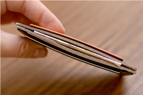 Card-holder Slim. Kůže "Kaiser" šedá/černá — foto 5