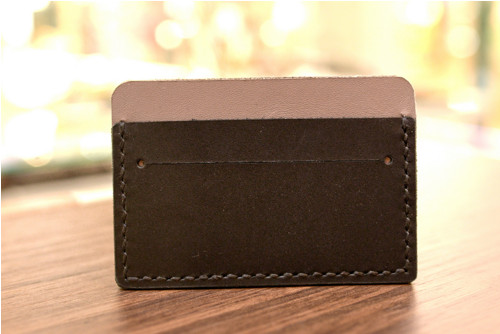 Card-holder Slim. Kůže "Kaiser" šedá/černá — foto 4