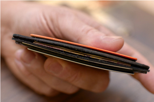 Card-holder Slim. Kůže "Kaiser" černá — foto 6