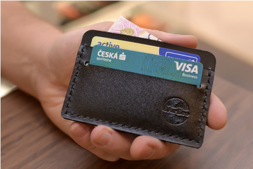 Card-holder Slim. Kůže "Kaiser" černá — foto 4