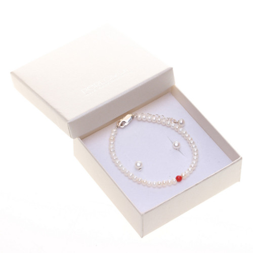 Perlový set Pearl & Coral, Ag 925 — foto 2