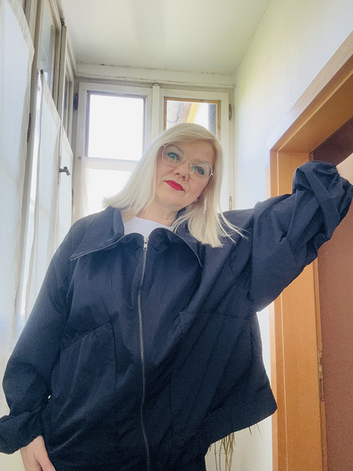 Bunda jarní tmavomodrá — foto 4