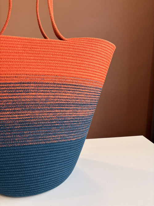 Plážová taška “Ombre” meruňka — foto 2