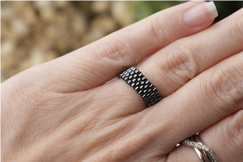 Prstýnek "Anthracite" - Miyuki — foto 3