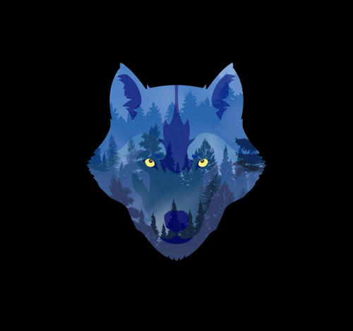 Blue Wolf | pánské tričko — foto 3