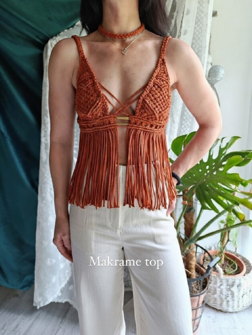 Macrame top na plavky — foto 3