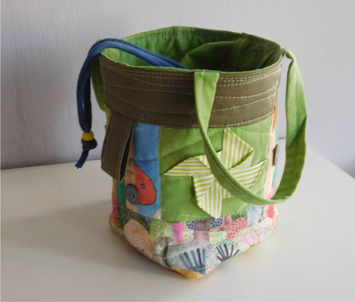 Šity košík na ledacos - patchwork — foto 6