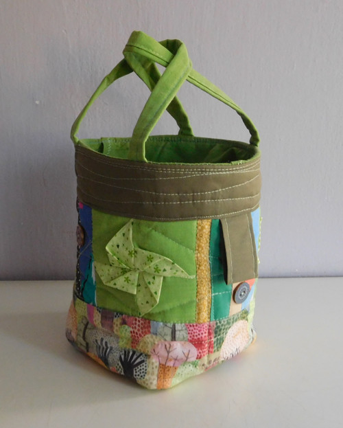 Šity košík na ledacos - patchwork — foto 4