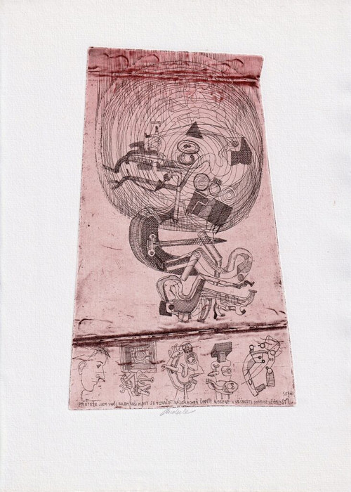 Jiří Anderle - lept - originální grafický list — foto 2