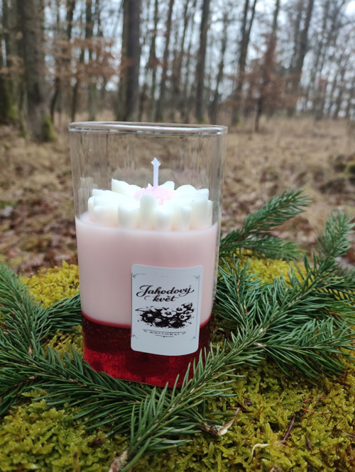 Svíčka - Jahodový květ — foto 3