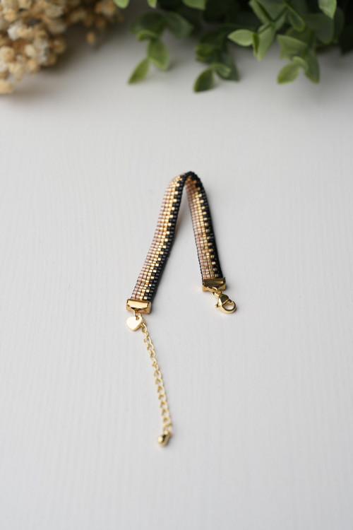Náramek "Black Gold" - Miyuki — foto 4