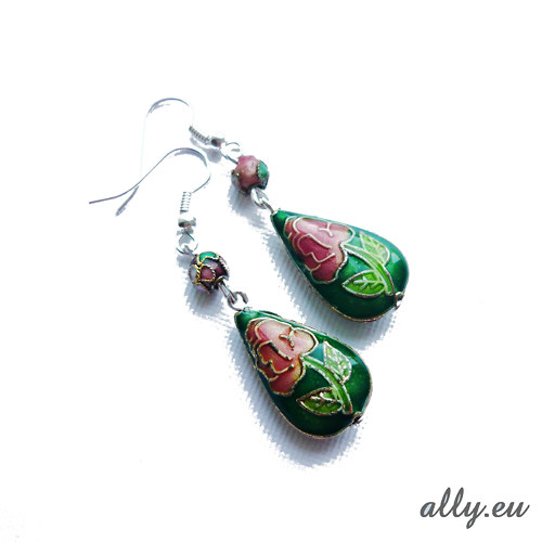 Náušnice Cloisonne — foto 2