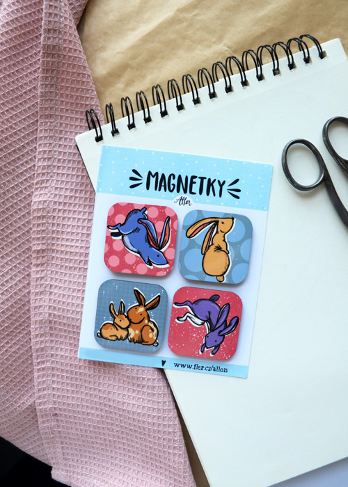 Sada magnetek - Králíčci — foto 2