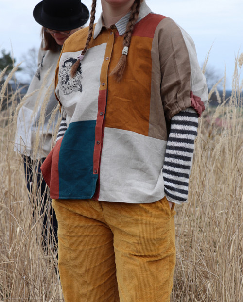 Lněná sešívaná oversize — foto 2
