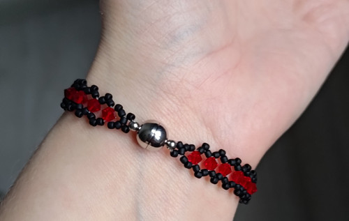 Sada "Gothic Red" (náramek + prsten) — foto 6