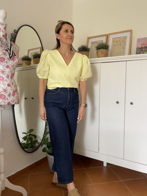 Dámská, lněná halenka ELIŠKA. — foto 6