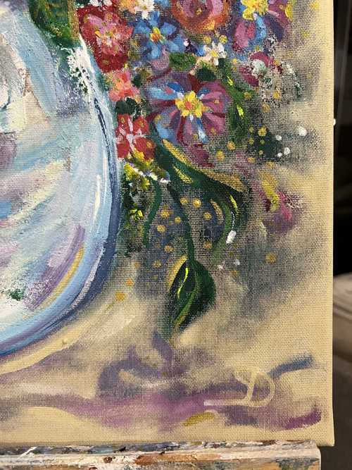 BAREVNÁ KYTICE / 60x60cm — foto 5