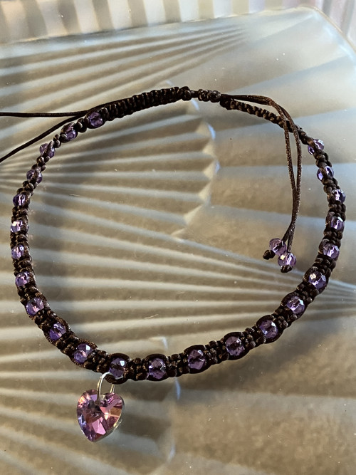 Macramé - drhaný náhrdelník — foto 3