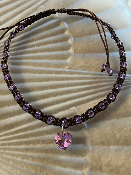 Macramé - drhaný náhrdelník — foto 2