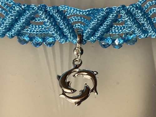 Macramé - drhaný náhrdelník — foto 2