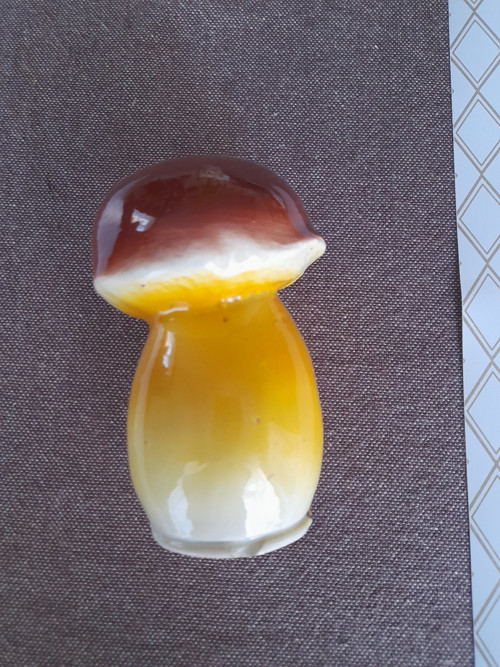 Keramický hříbek kasička — foto 2