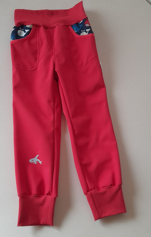 Zimní softshellky, velryby - velikost 104 — foto 3