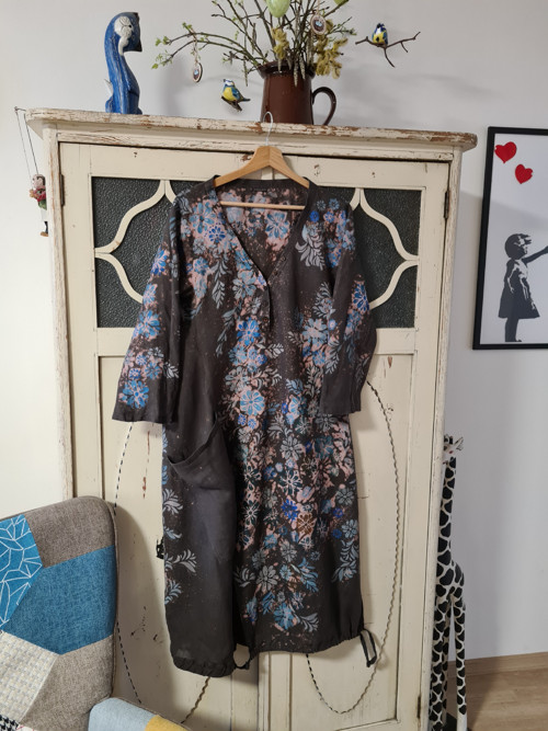 BOHO šaty, originál, len, vel.40 — foto 5