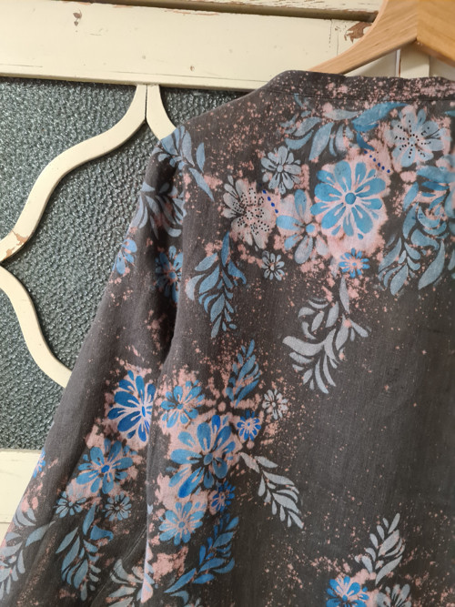 BOHO šaty, originál, len, vel.40 — foto 6