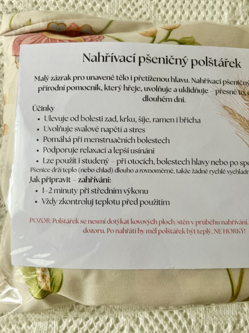 Nahřívací polštářek na záda — foto 4