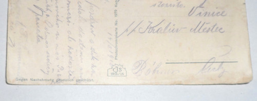 Korespondenční LÍSTEK, dopisnice, 1916 — foto 3