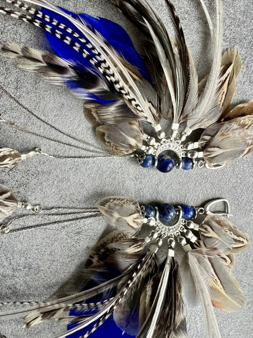 Naušnice Wild Blue. — foto 2