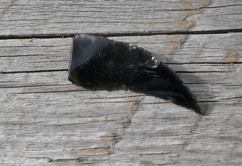 Surový obsidián stříbrný V3511 — foto 2