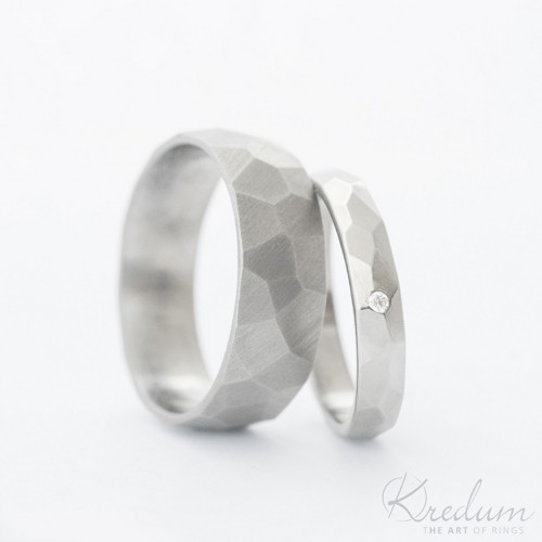 Snubní prsten - Rock titan a diamant — foto 5