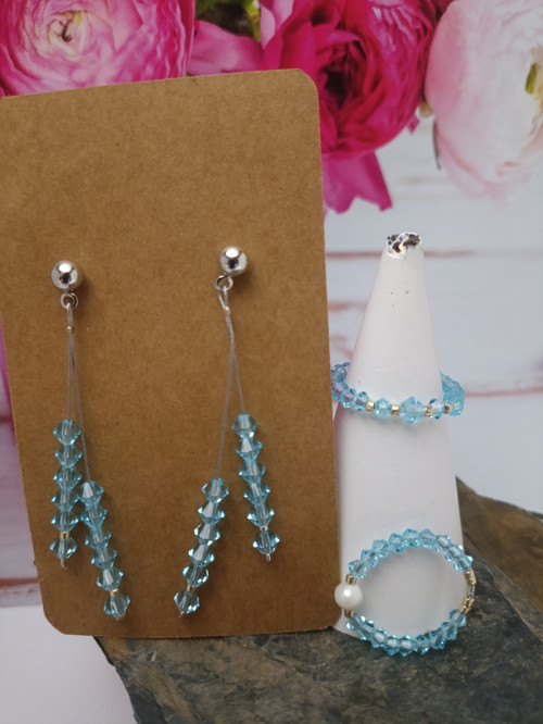Náušnice aqua bohemica — foto 2