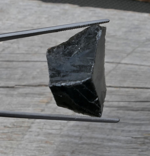 Surový obsidián stříbrný V3550 — foto 2