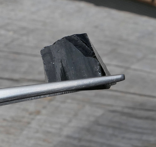 Surový obsidián stříbrný V3550 — foto 3