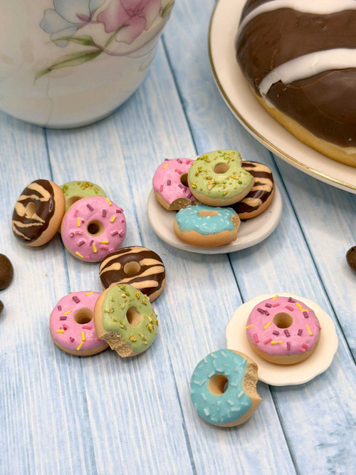Náušnice Donuty tyrkysové — foto 5