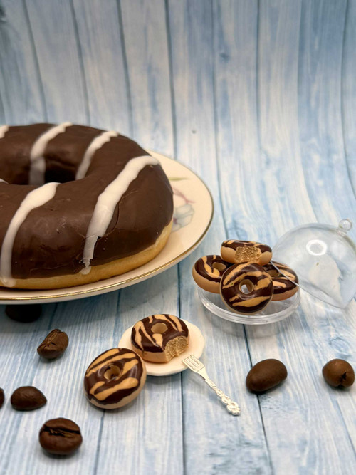 Náušnice Donuty čokokaramelové — foto 5