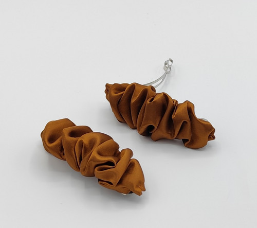 Spona do vlasů scrunchie bronzová — foto 2