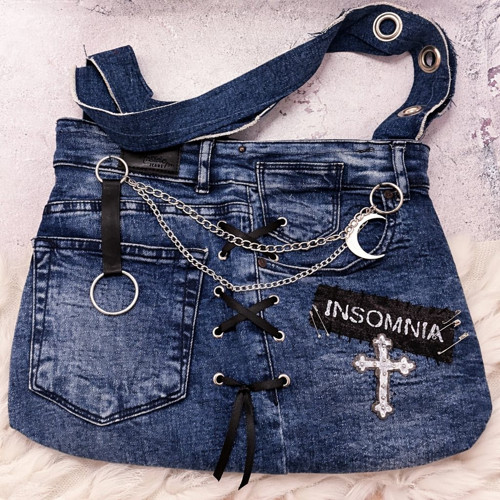 Upcycled Alternative Denim taška Insomnia — foto 6