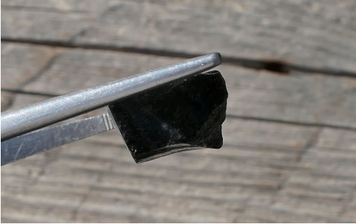 Surový obsidián stříbrný V3618 — foto 2