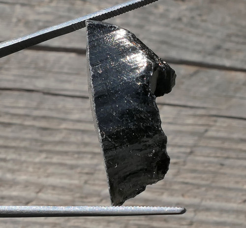 Surový obsidián stříbrný V3618 — foto 3