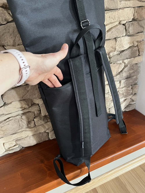 Rolovací voděodolný batoh - UNISEX Černý — foto 5