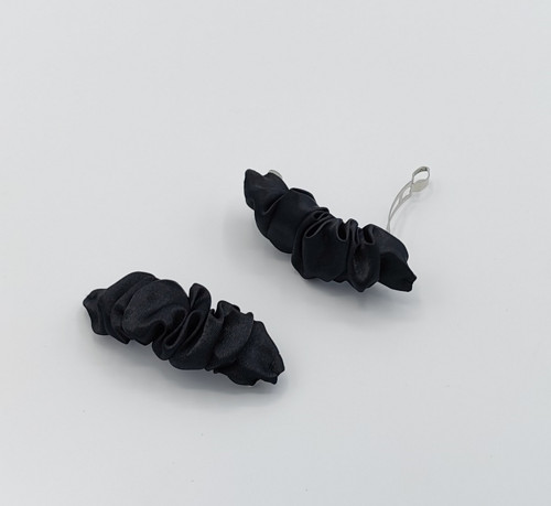 Spona do vlasů scrunchie černá 8 cm — foto 2