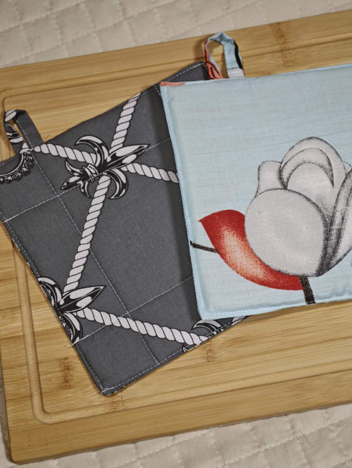 Sada 3 designových kuchyňských chňapek — foto 6