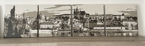 Pražský hrad - tetraptych - 30x120 — foto 2