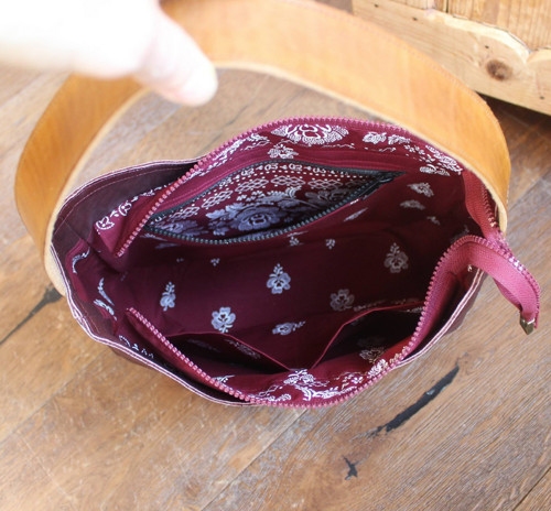 Kožená kabelka *maroon* — foto 4